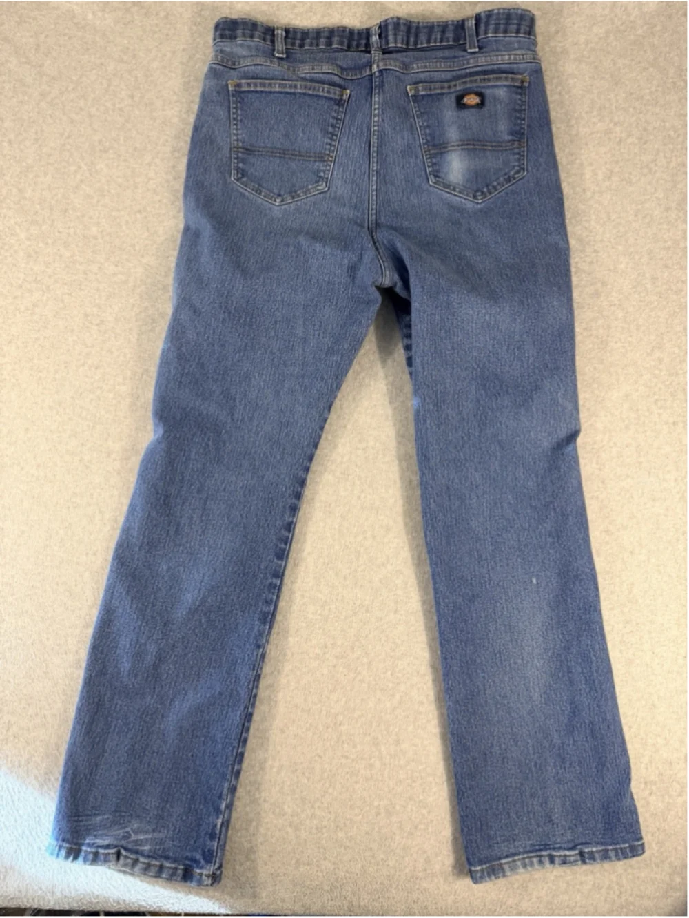 Dickies FLEX Men’s Jeans 38x32 Blue Stretch Straight Leg Denim Work Casual